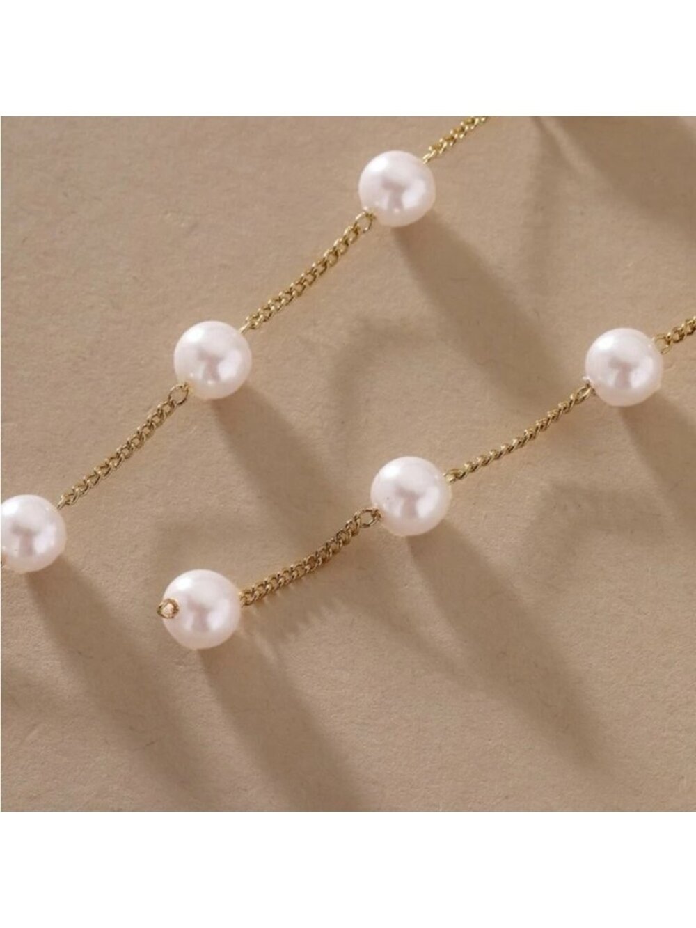 Gold 3/$30 Faux Pearl Drop Earrings - Picture 3 of 3